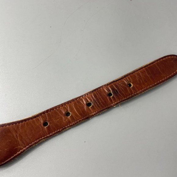 Vintage Coach # 3850 British Tan Leather Braided Belt, Size 36/90 - Picture 6 of 10